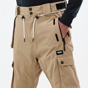 Dope Snow “iconic” insulated Men's Tan Cargo Snow with adjustable waist